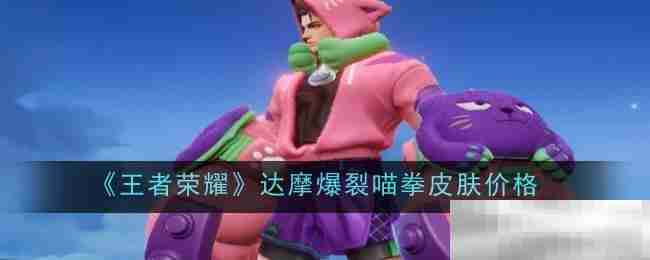 《王者荣耀》达摩爆裂喵拳皮肤价格