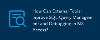 外部ツールは MS Access の SQL クエリ管理とデバッグをどのように改善できるでしょうか?
