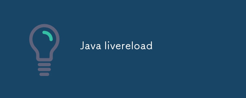 Téléchargement du live Java