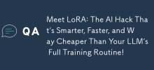 來認識 LoRA：比法學碩士的完整培訓程序更聰明、更快、更便宜的人工智慧駭客！