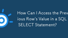 Comment puis-je accéder à la valeur de la ligne précédente dans une instruction SQL SELECT ?
