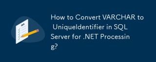 Comment convertir Varchar en Unique Identifier dans SQL Server pour le traitement .NET?