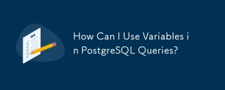 How Can I Use Variables in PostgreSQL Queries?