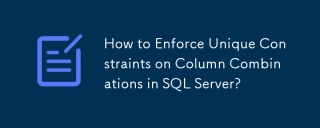 SQL Server의 열 조합에서 고유 한 제약 조건을 시행하는 방법은 무엇입니까?