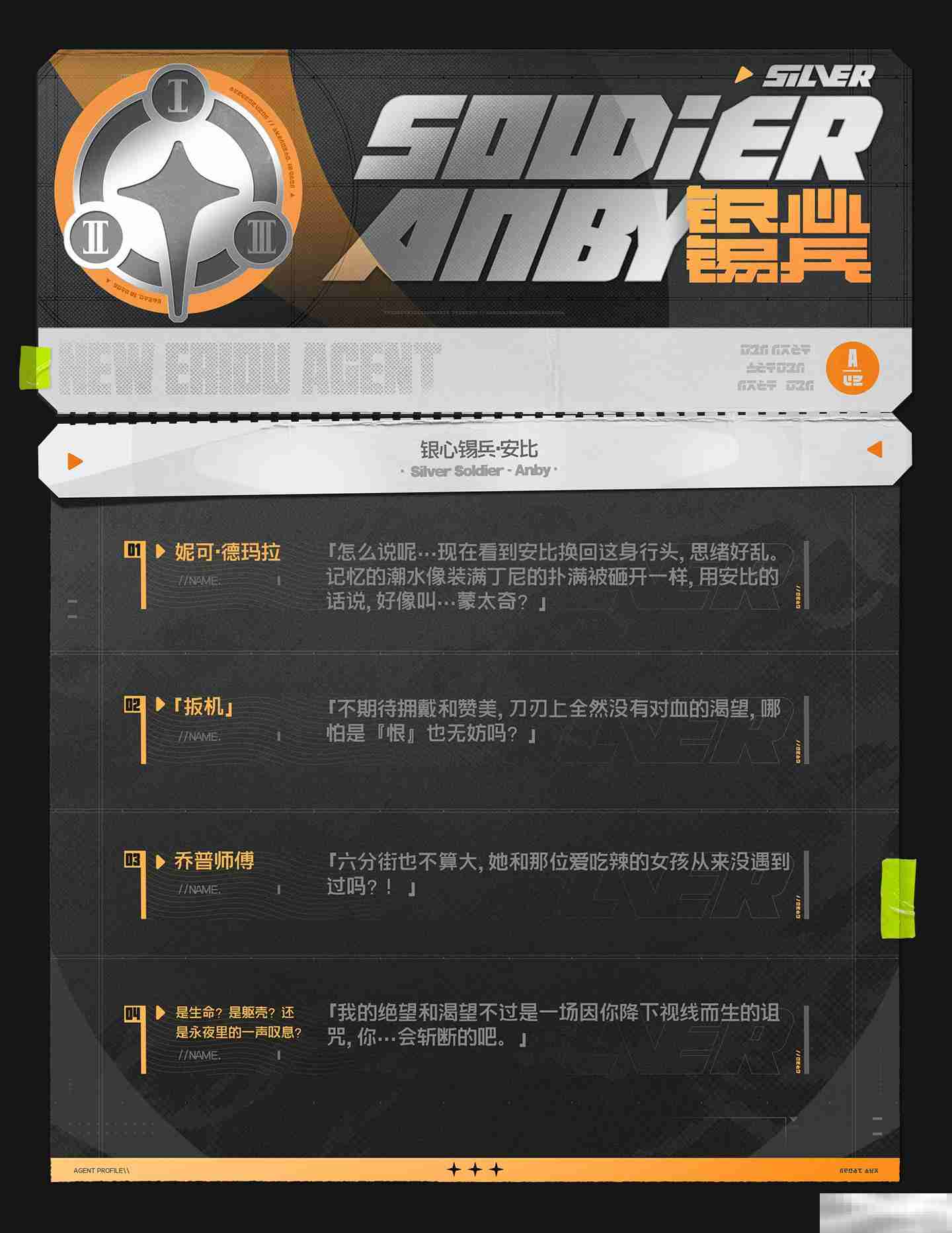 《绝区零》代理人银心锡兵安比角色介绍