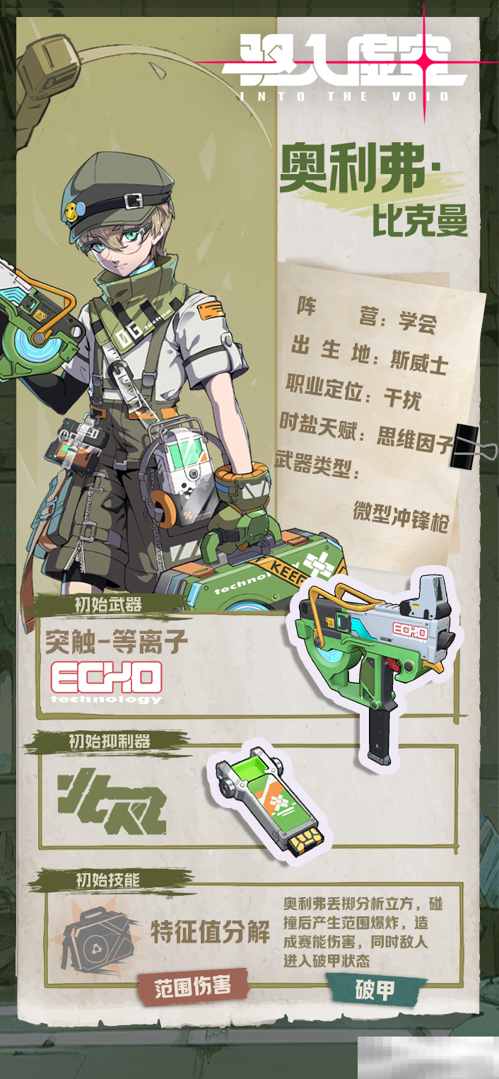 《驱入虚空》跃迁理论奥利弗·比克曼角色档案