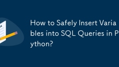 PythonのSQLクエリに変数を安全に挿入する方法は？