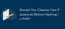 在php中散列之前，您應該清潔用戶密碼嗎？