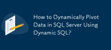 如何使用動態 SQL 在 SQL Server 中動態透視資料？