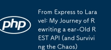 從 Express 到 Laravel：我重寫古老的 REST API 的旅程（並在混亂中生存）