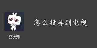 囧次元怎么投屏到电视上