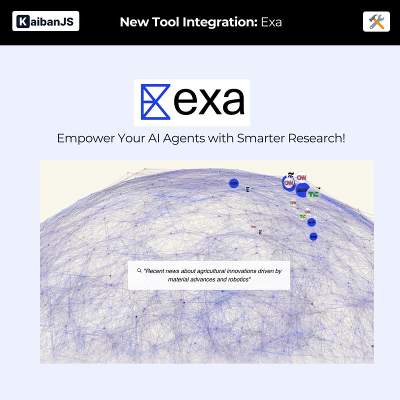 用kaibanjs的EXA授權AI代理