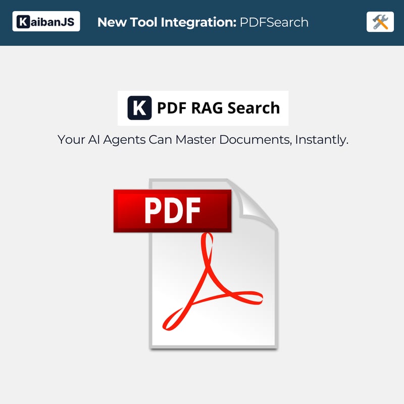 使用 KaibanJS 中的 PDF RAG 工具無縫分析文檔