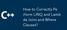如何正確執行LINQ和LAMBDA加入以及子句的位置？