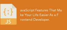 Ciri -ciri Avascript yang menjadikan hidup anda lebih mudah sebagai pemaju frontend.