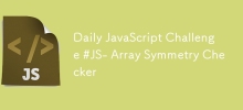每日JavaScript挑戰＃JS-陣列對稱檢查器