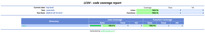 C La couverture de test en C est et vous apprendra à utiliser