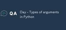一天 -  python中的論點類型