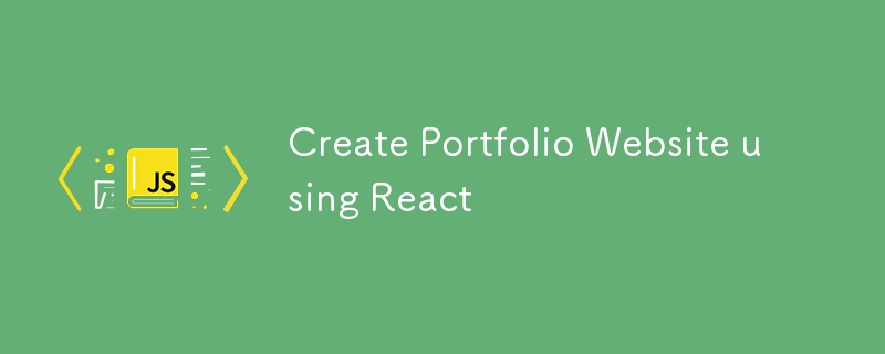 Create Portfolio Website using React