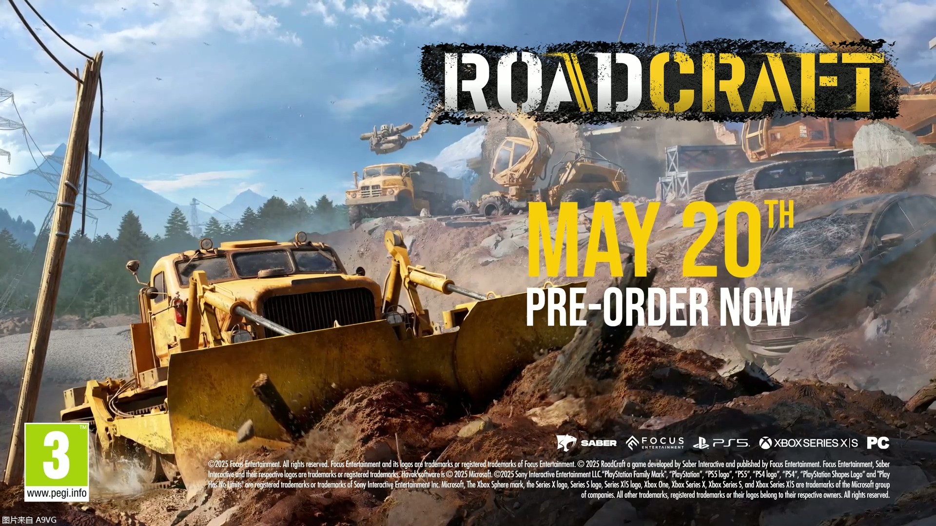 道路整修游戏《RoadCraft》将于5月20日发售