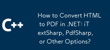 How to Convert HTML to PDF in .NET: iTextSharp, PdfSharp, or Other Options?