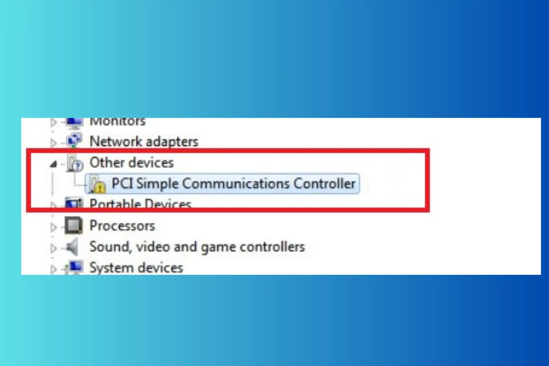 PCI Simple Communications Controller Driverダウンロードガイド