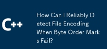 How Can I Reliably Detect File Encoding When Byte Order Marks Fail?