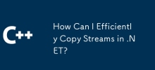 How Can I Efficiently Copy Streams in .NET?