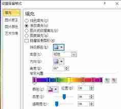 如何在PPT中设置彩虹效果的页面背景