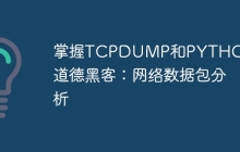 掌握TCPDUMP和PYTHON的道德黑客：网络数据包分析
