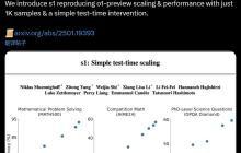训练1000样本就能超越o1，李飞飞等人画出AI扩展新曲线