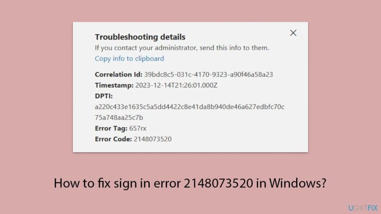 Windowsでサインインエラー2148073520を修正する方法は？