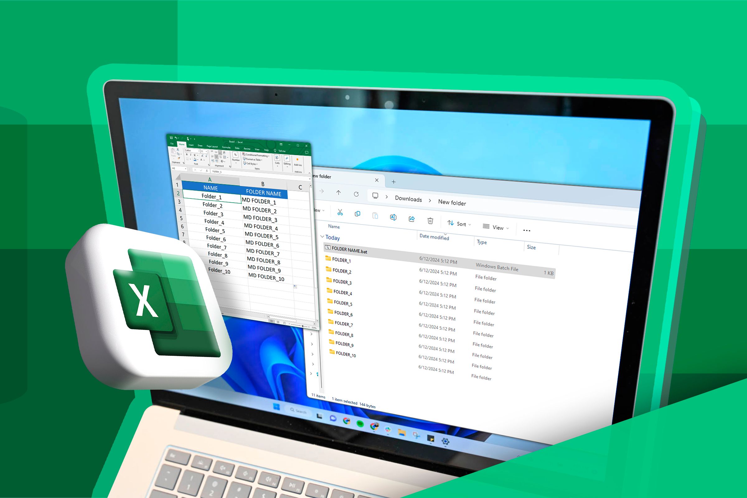 Don't Spend Hours Batch-Creating New Folders—Use Excel to Do It in Minutes