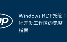 Windows RDP托管：远程开发工作区的完整指南