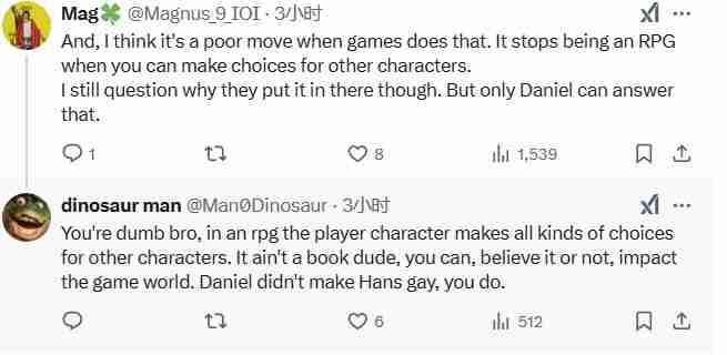 《天国：拯救2》总监回应加入同性批评 先玩了游戏再说