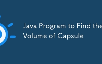 Java Program to Find the Volume of Capsule