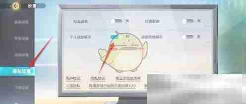 《排球少年：新的征程》个人信息展示功能开启和关闭方法