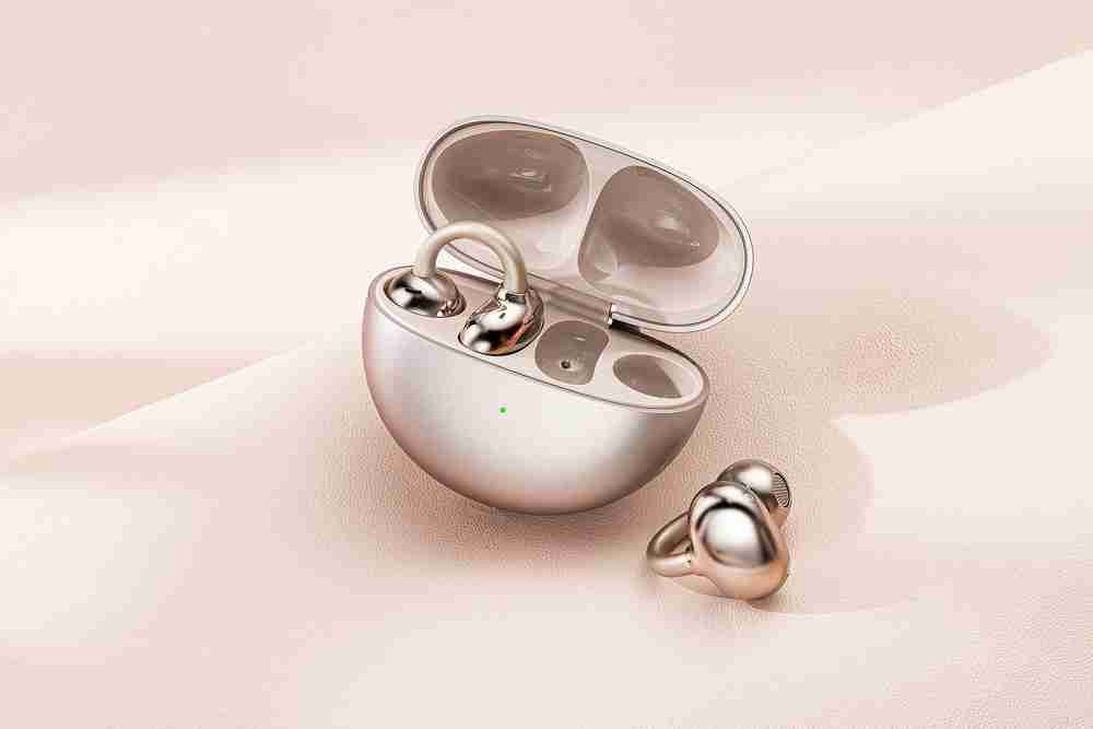 华为FreeClip耳夹耳机带来玫瑰金配色及头动交互功能:时尚智慧更上一层