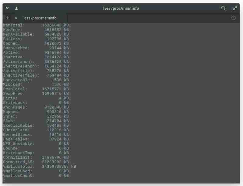 Linux 中檢查內(nèi)存的5中方法