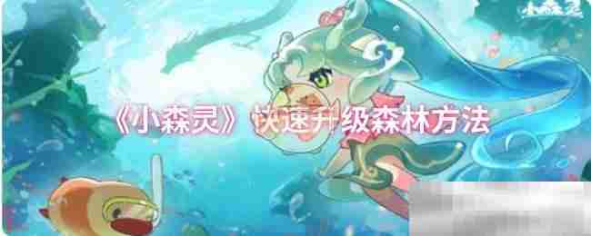 《小森灵》快速升级森林方法