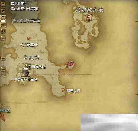 《最终幻想14：水晶世界》鸟人恐惧术士位置介绍
