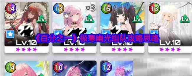 《百分之一》极寒幽光组队攻略思路