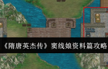 《隋唐英杰传》窦线娘资料篇攻略