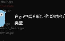 在go中闻和验证的即时内容类型