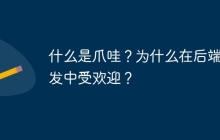 什么是爪哇？为什么在后端开发中受欢迎？