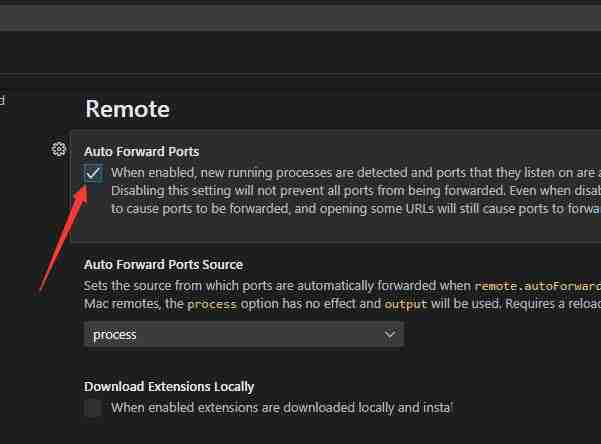 VSCode怎么开启自动转发端口