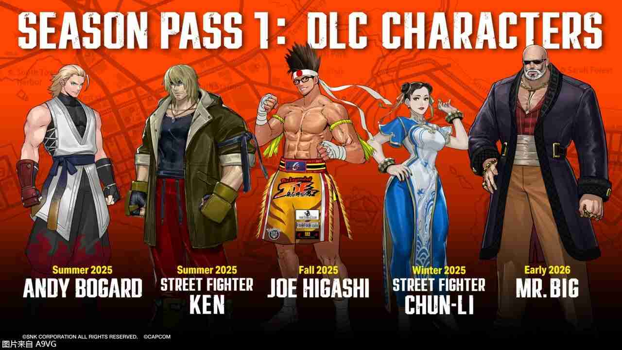 《饿狼传说 群狼之城》卡恩参战 季票1公开5名DLC角色