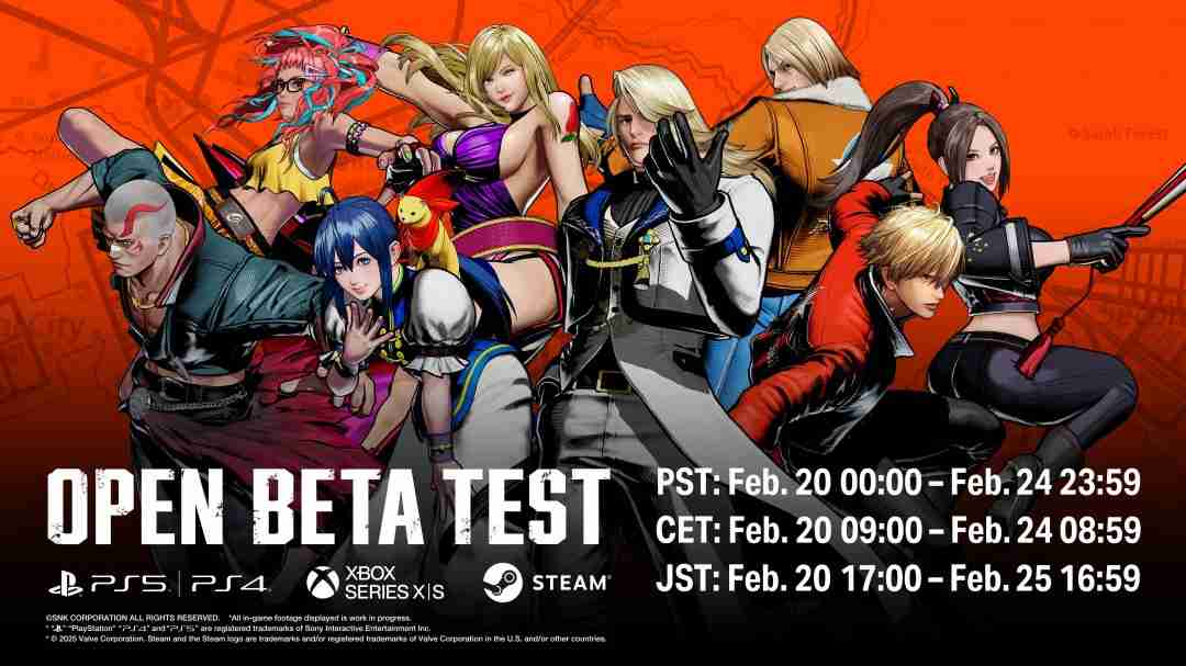 《饿狼传说:狼之城》B测可玩角色公布 2月20日开启