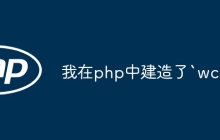 我在php中建造了`wc'