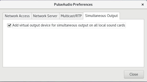 使用Pulseaudio 在Linux中用多个输出设备播放声音